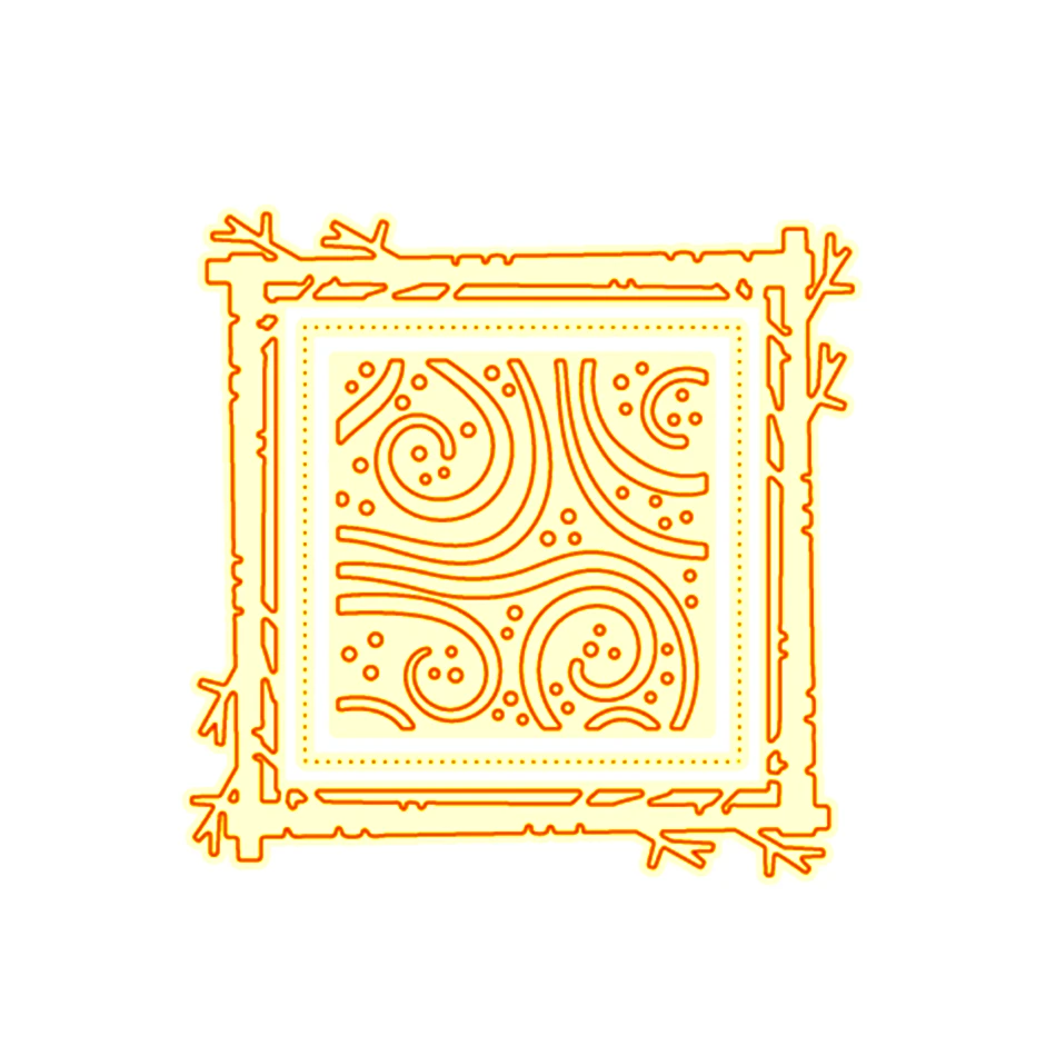 Eastshape квадратная рамка режущие штампы металлические Скрапбукинг тиснение