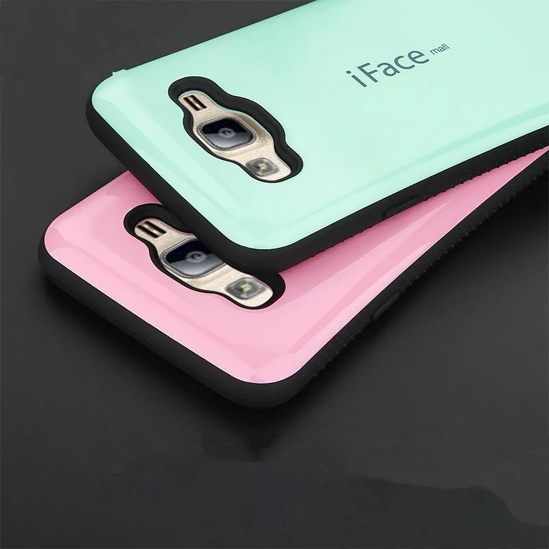 Модный чехол Sinbeda iFace mall для Samsung Galaxy J1 J5 J7 2016 ударопрочный из ТПУ + ПК защитный