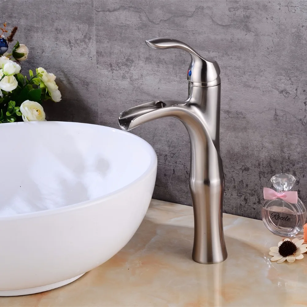 Смеситель для ванной комнаты с эффектом потертости и водопада|sink mixer|waterfall basin