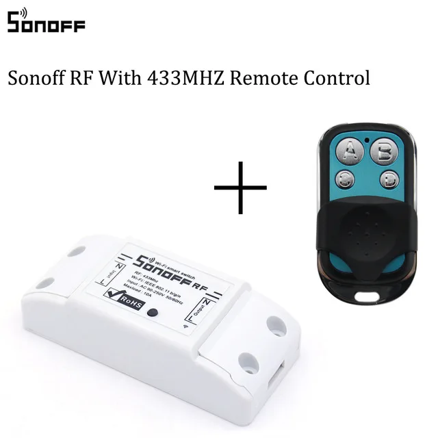 1 шт Sonoff Wi-Fi модуль коммутатора Беспроводной удаленного Управление 433 МГц умный
