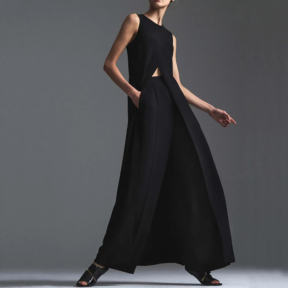 Женские топы + брюки женские праздничные летние с круглым вырезом модные