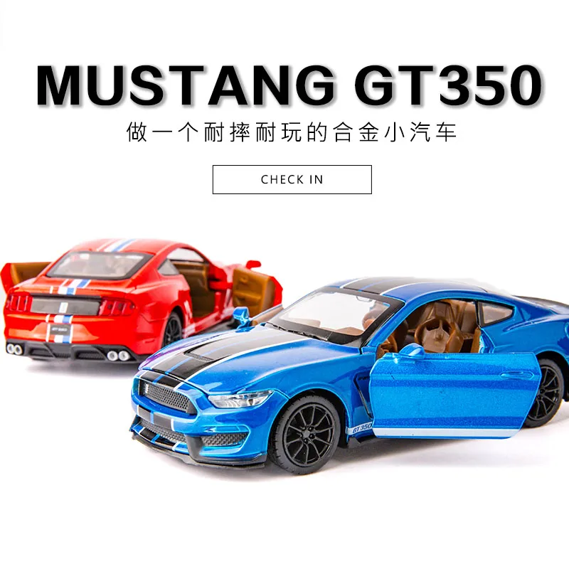 1:32 Ford Shelby GT350 литая под давлением модель автомобиля Кобра гоночные детские