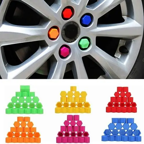 

20Pcs 19mm Silicone Car Wheel Nut Screw Cover Car Rims Exterior Bolt Caps