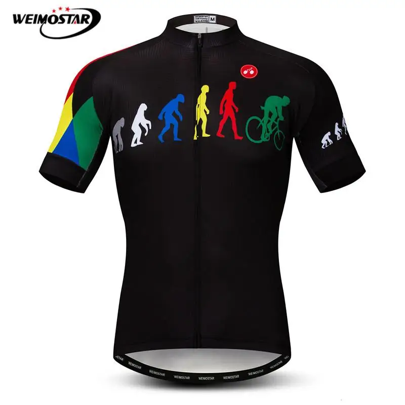 Weimostar Велоспорт Джерси для мужчин Evolution велосипедная Одежда Лето короткий рукав