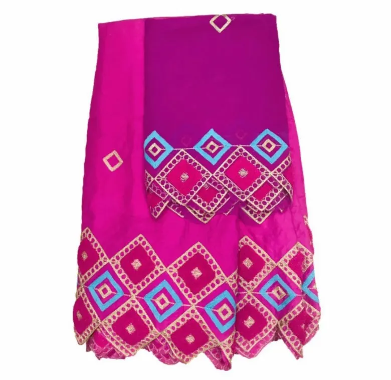 Wholesale price high quality pink African Nigerian lace fabric the most fashionable Swiss ff37422 | Дом и сад