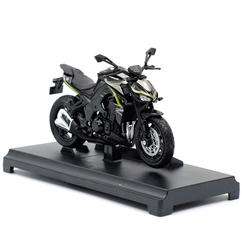 Welly 1:18 Kawwasaki Z1000 Литая модель мотоцикла работоспособная игрушка для детей подарки коллекция игрушек