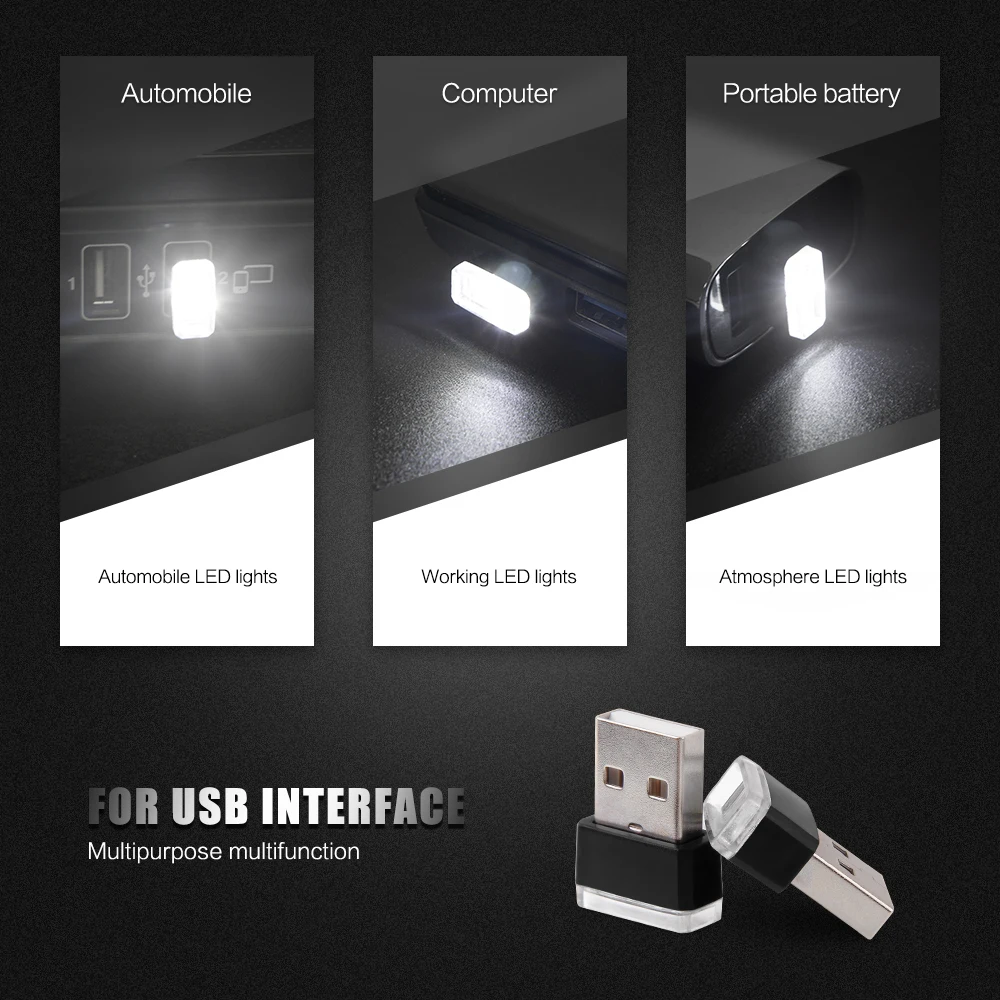Светодиодный USB Разъем интерьер автомобиля Атмосфера лампы для Citroen DS4 C4 C5 C3