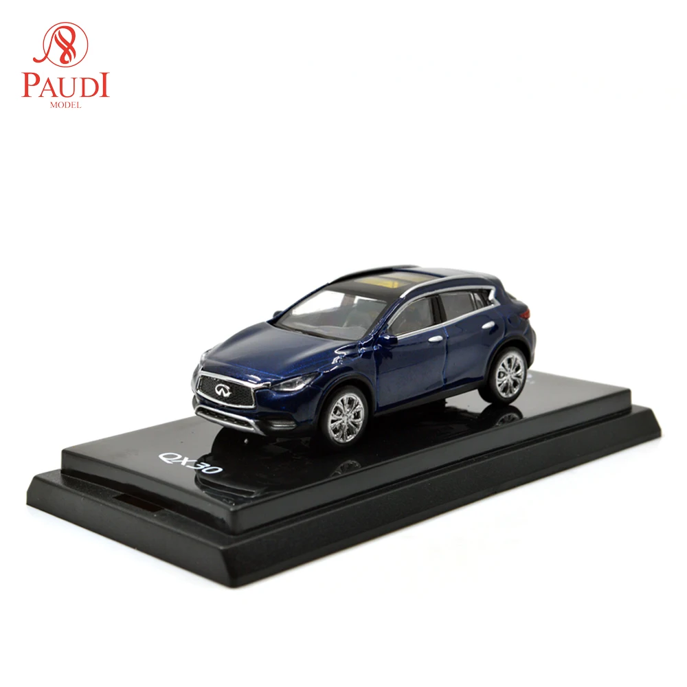 1/64 1:64 1 64 масштаб Infiniti QX30 2017 синяя литая модель автомобиля Оригинальная