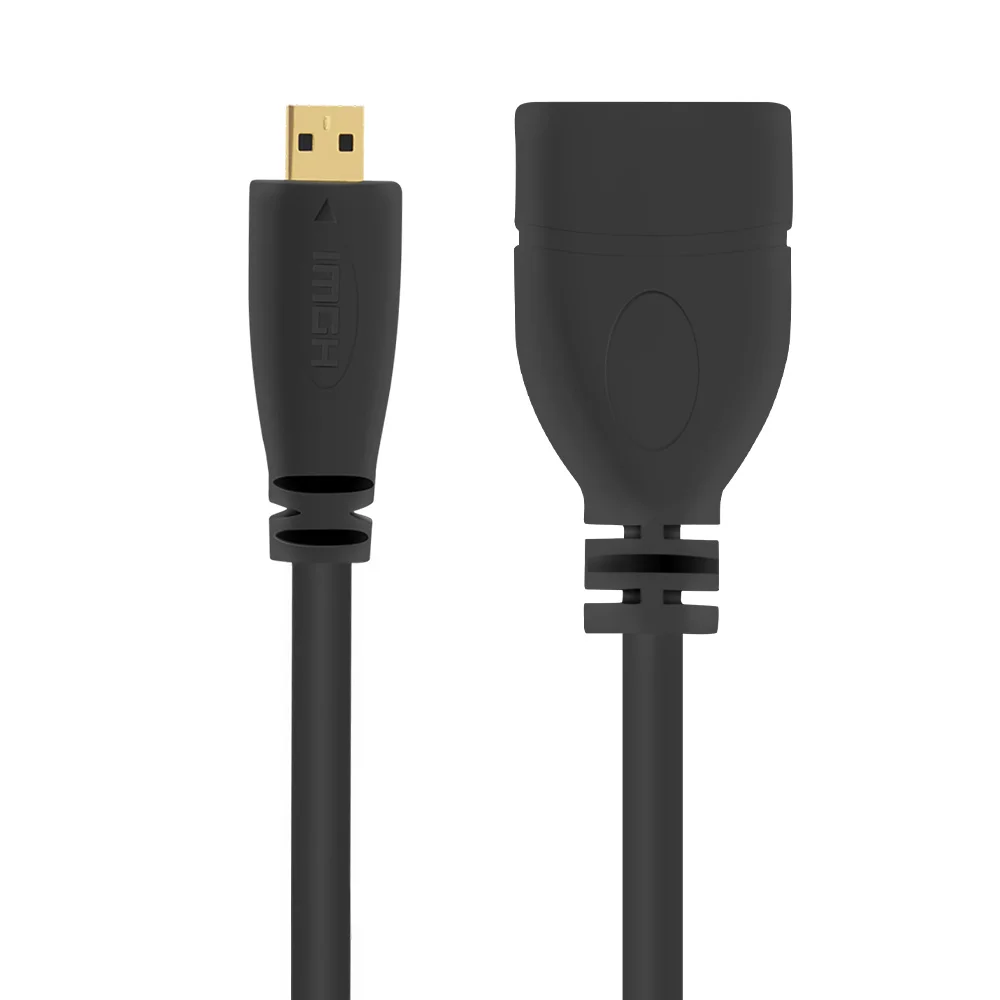 FSU Micro HDMI Мужской к HDMI D Тип Женский адаптер кабель конвертер 1080P