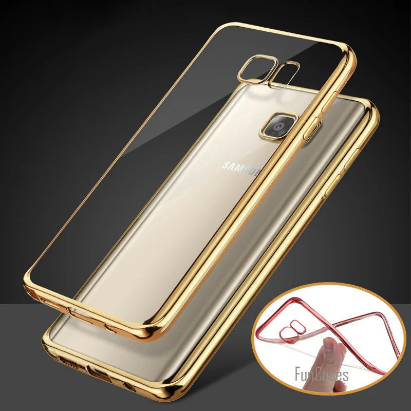 Для samsung Galaxy S6 край PlusTransparent полный Мягкий защитный чехол из термопластика