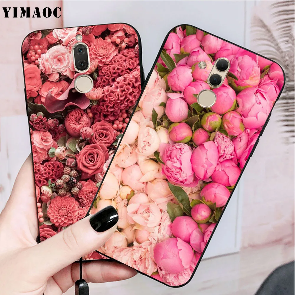 YIMAOC Цветок Пион на вазе мягкий чехол для huawei Y5 Y6 Y7 Prime Y9 mate 10 20 Lite Pro Nova 2i 3 3i 4 |