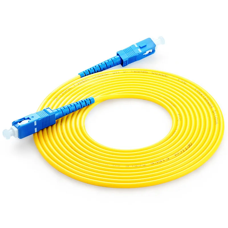 SC UPC Patchcord Simplex 2 0 мм ПВХ одномодовый волоконный патч-кабель патч-корд Оптическое
