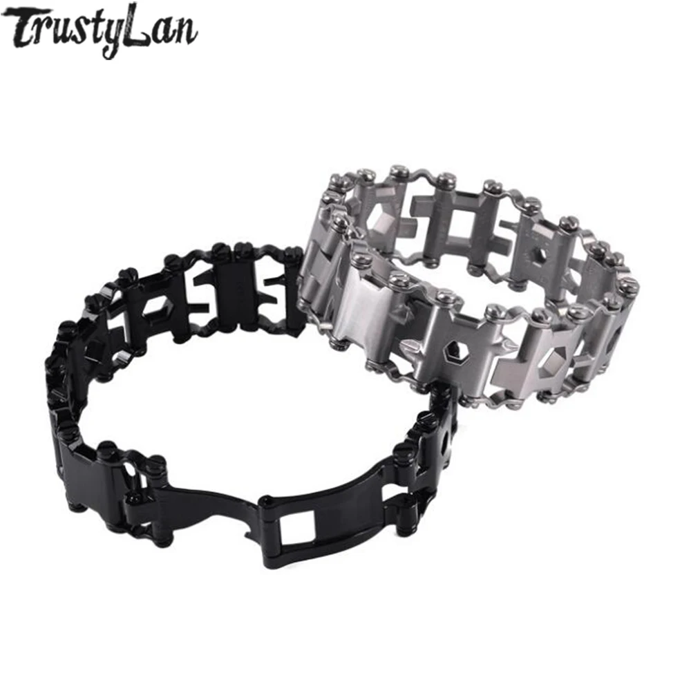 Многофункциональный браслет из нержавеющей стали для мужчин и женщин
