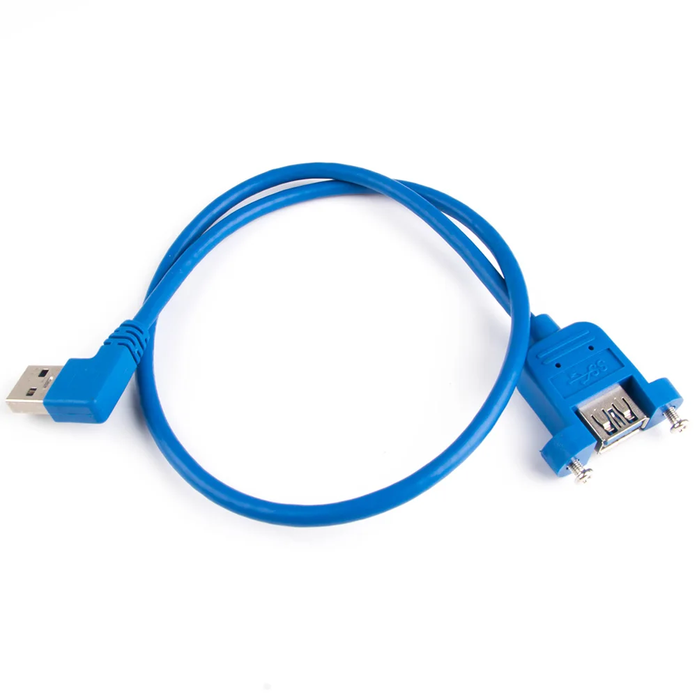 Кабель USB 3 0 USB3.0 A штекер к гнезду крепление на панель с винтами мужчине правый