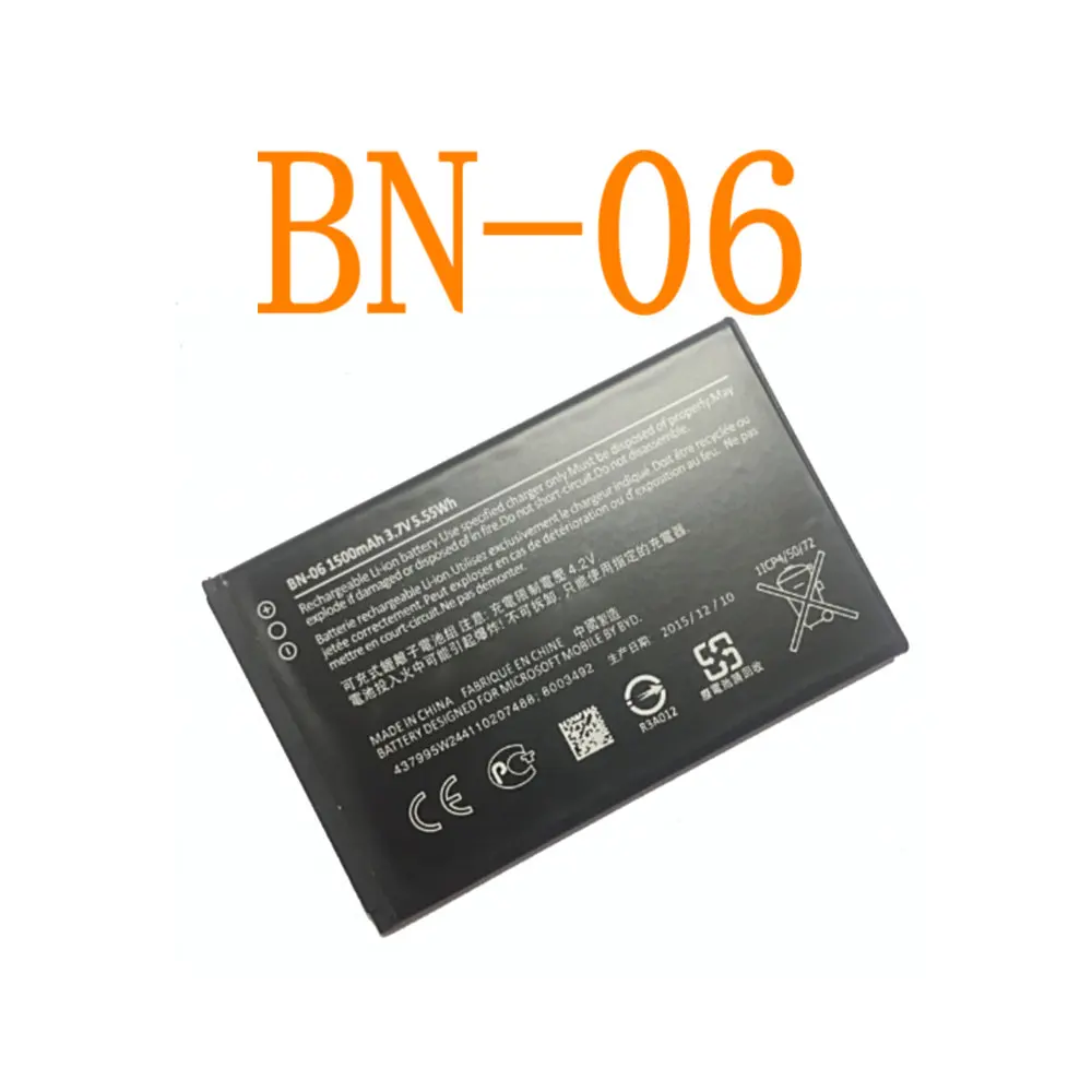 BN 06 1500 mAh Высокое качество Батарея Замена для Nokia Lumia 430 BN06|Аккумуляторы мобильных