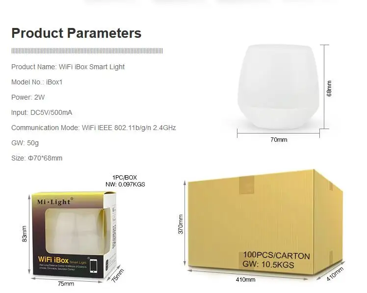 2 4 г Milight WiFi iBox1 умная Светодиодная лента контроллер DC5V iBox2 для Mi Light RGBW WW светодиодный панель с лампочками|milight