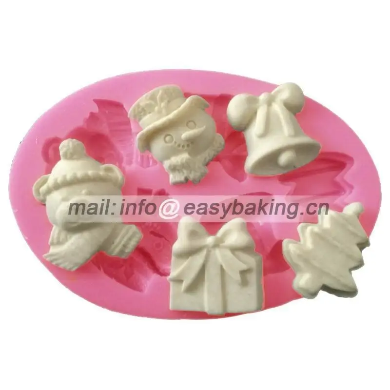 Инструменты для украшения тортов Рождественская силиконовая форма