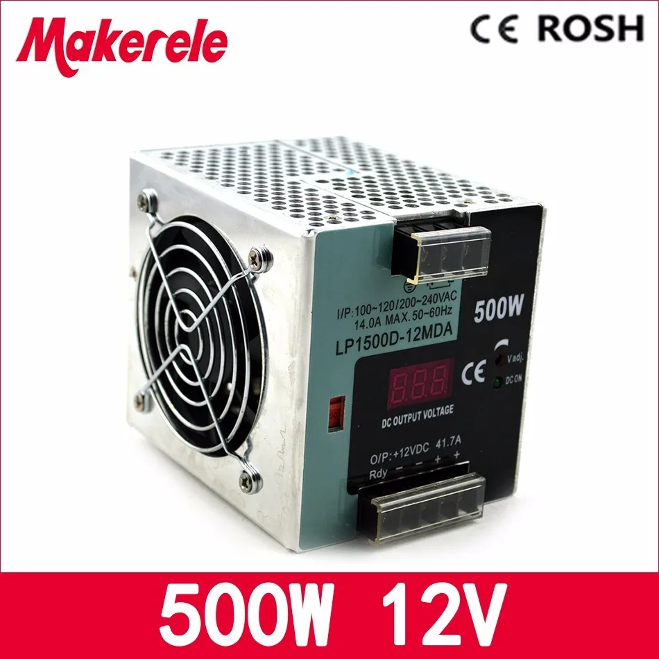импульсный блок питания для компьютера Ac dc источник 12 В LP 500 Вт 37.5A один выход на din