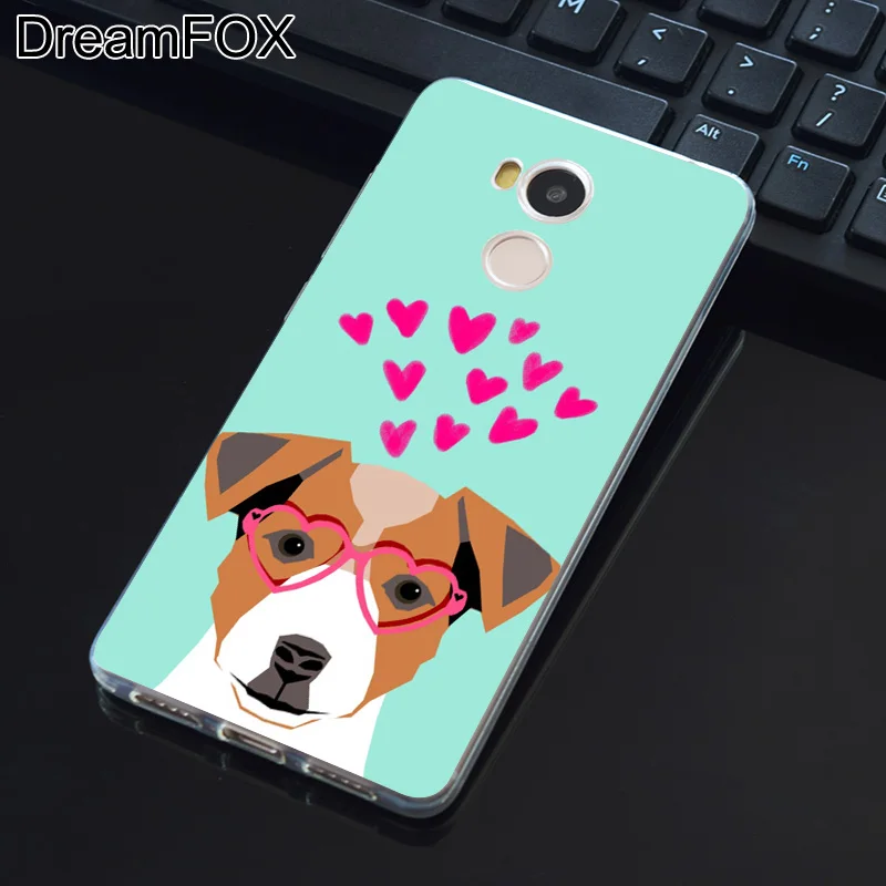DREAMFOX L390 Jack Russell Dog Puppy Soft TPU Silicone Case Cover For Xiaomi Redmi Note 3 4 4X 5 5A 6 7 Pro Global |