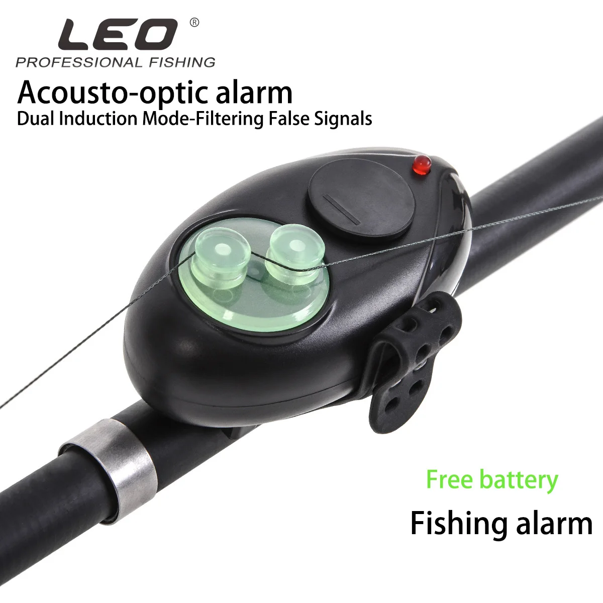 

Leo Sea Fishing Alarm 28041 Bundled Acoustooptic Alarm Rock Fishing Accessories Pesca Electric Alarms Lure Tool PC Rubber Light