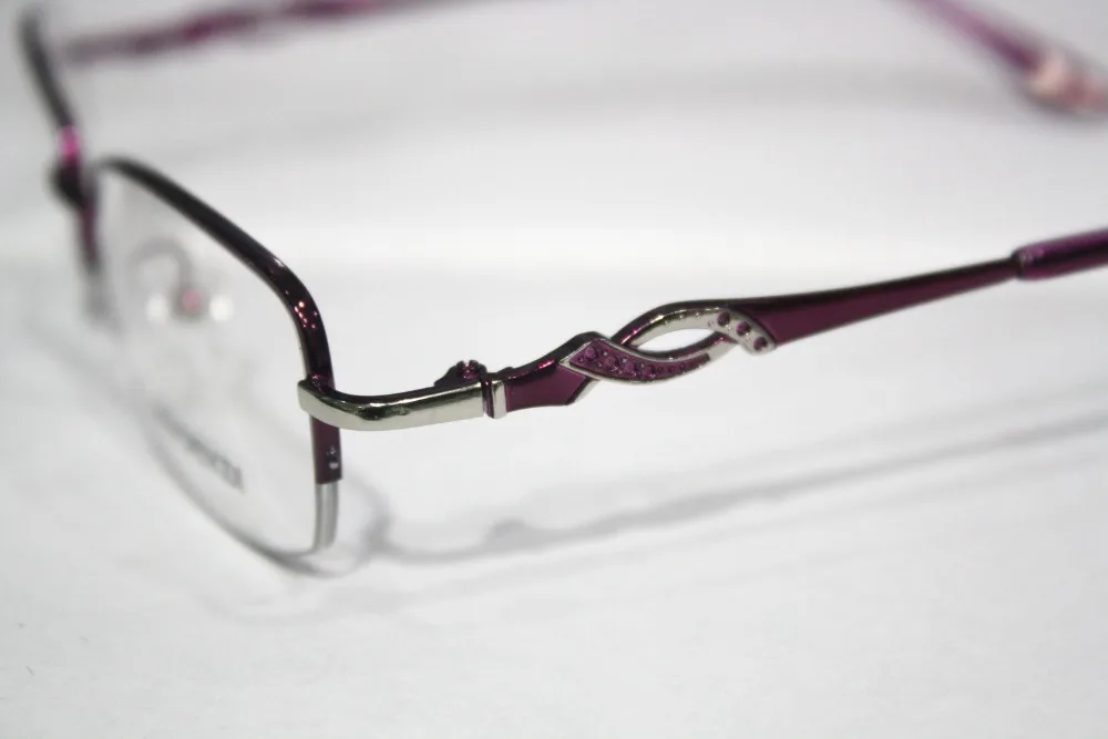 Gafas сплав Frame спираль украшения ноги оптический индивидуальный заказ линзы очки