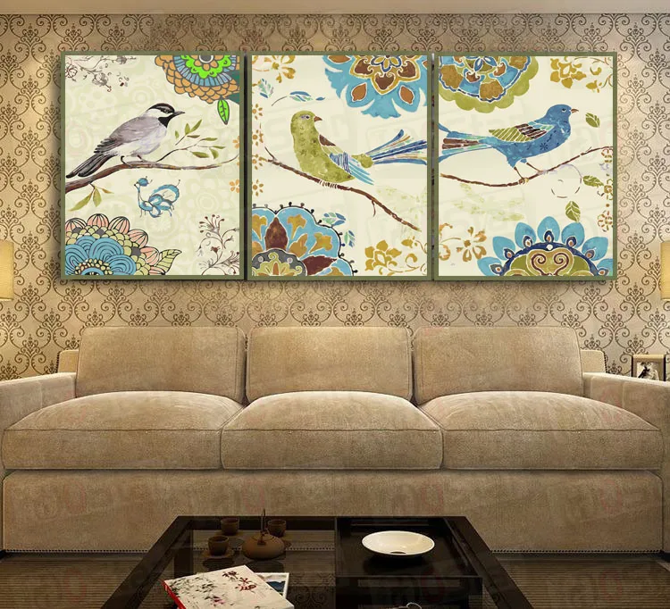xi shang zhi tou 3x DIY масляная краска ing по номерам животное Триптих модульное колорирование картина Единорог абстрактная краска цветок стикер стены незавершенный - Цвет: xi shang zhi tou
