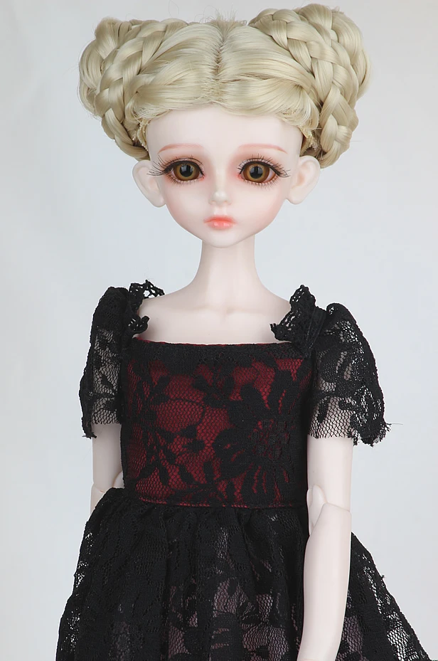 Парик из кукольных волос 1/4 Bjd женский парик для девочек Unoa Lusis ретро диск толстые