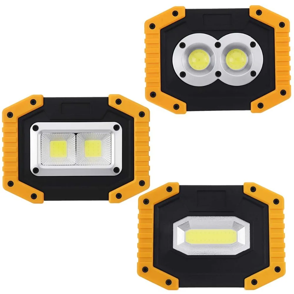 CLAITE 30 Вт USB LED Портативный прожектор COB наружный 3 режима рабочий свет Кемпинг