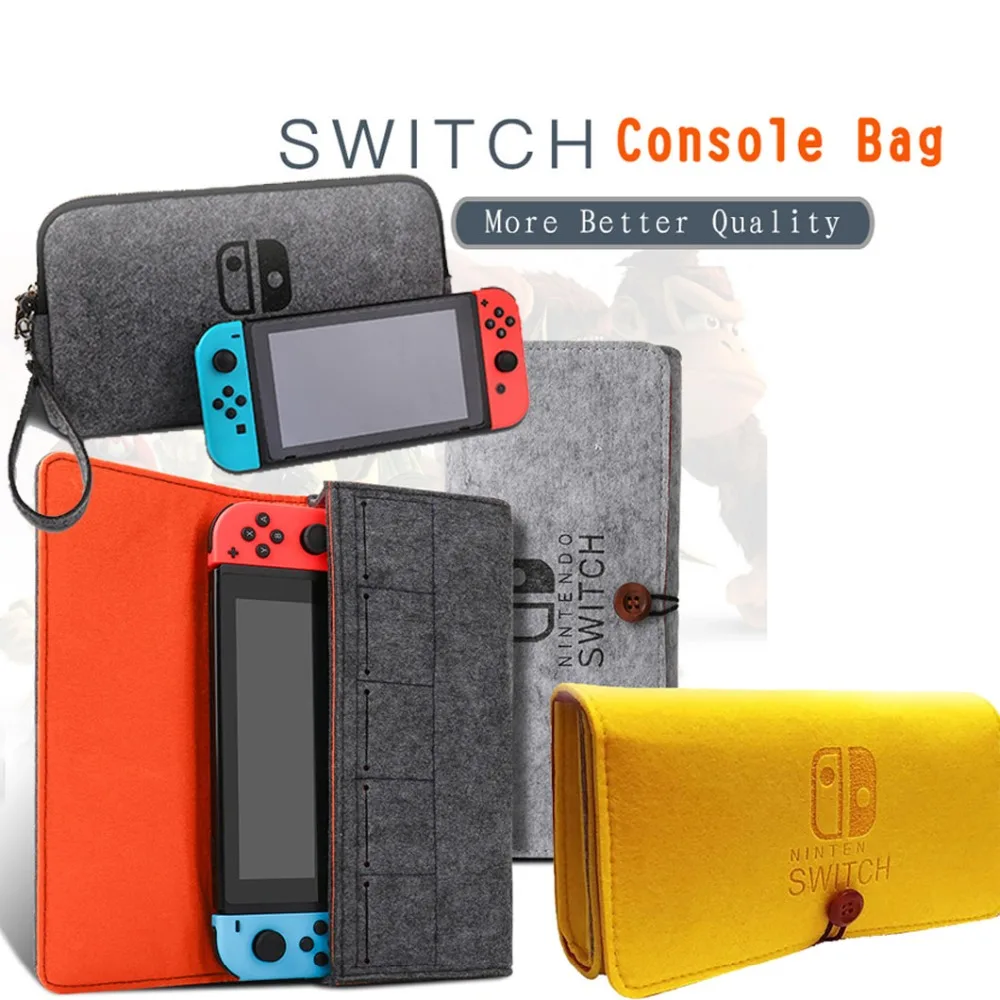 Сумка для хранения для консоли nintendo Switch Pika Чехол Прочный чехол для переноски для nintendo NS Switch игровая консоль войлочная сумка аксессуары