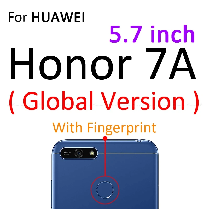 For Honor7A 5.7inch Прозрачный силиконовый чехол для телефона для HuaWei Honor 9X 8A 8C 8X8 S 7A 7C фотоаппаратов моментальной печати 7S 7X7 6C 6A 6X8 V9 Pro Play 3 3e Max глобальной Мягкий ТПУ чехол с мультипликационным рисунком - Цвет: For Honor7A 5.7inch