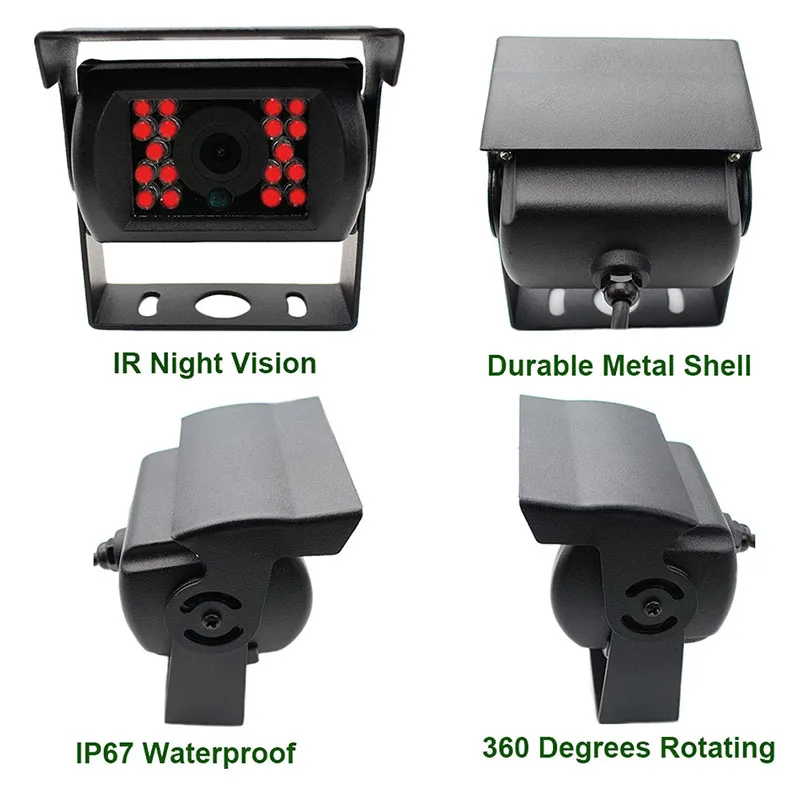 GreenYi Car Wireless IR Backup Rear View Camera Kit + 7&quot TFT LCD Monitor Parking Assistance System for Truck Van Caravan Trailer |