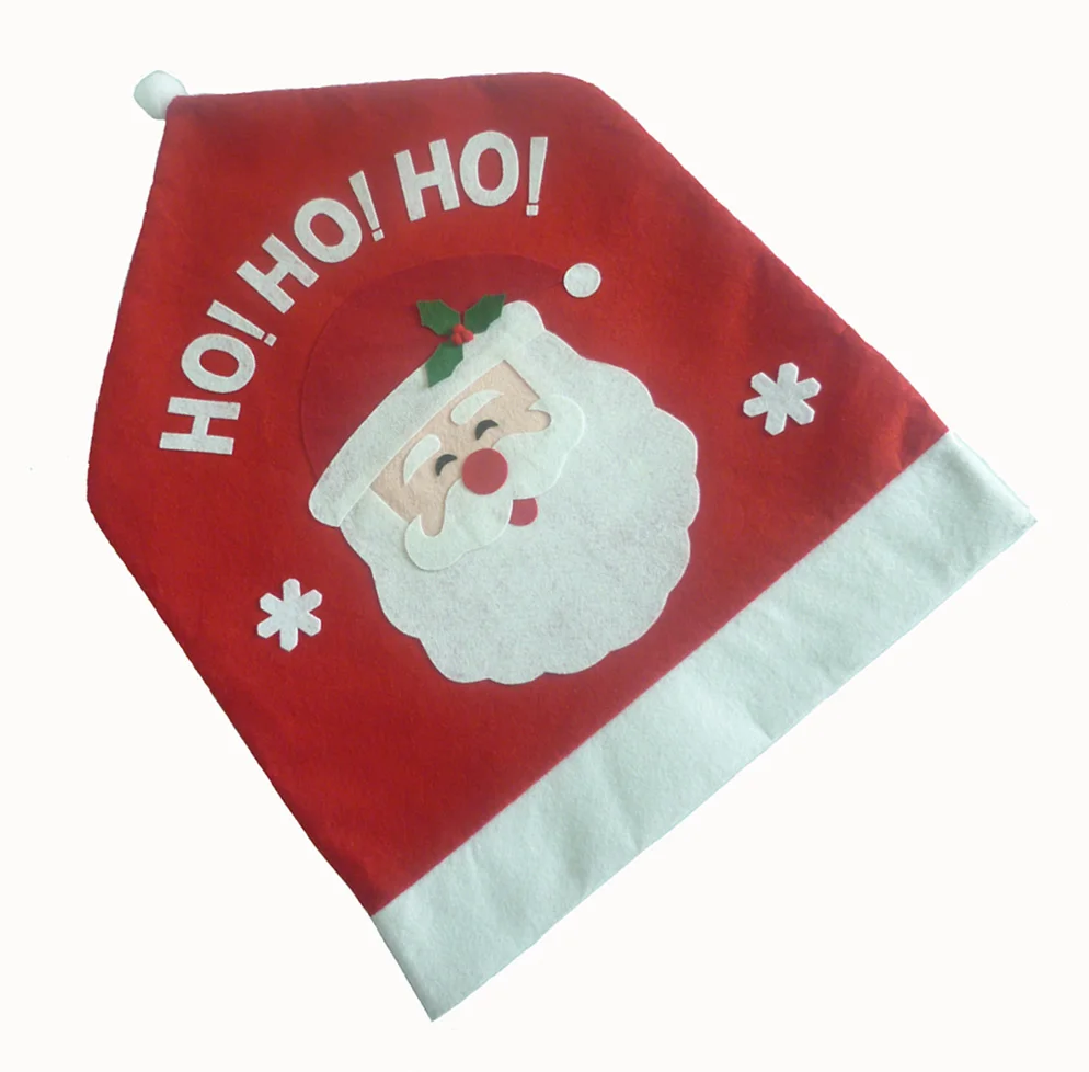 Christmas Santa Clause Chair Cover Red Hat Back Dinner Table Party Weihnachten Dekoration 66X47 cm | Дом и сад
