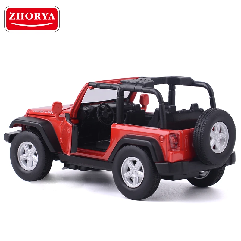 Zhorya 1:32 High Simulation Diecast Metal Jeep Cars Model Kids Pull Back Vehicle-car with Light and Sound Boy Toys For Children |