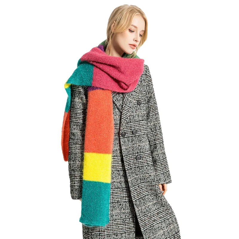 RUNMEIFA новый модный кашемировый шарф женские шали и обертывания Foulard Femme вязаные