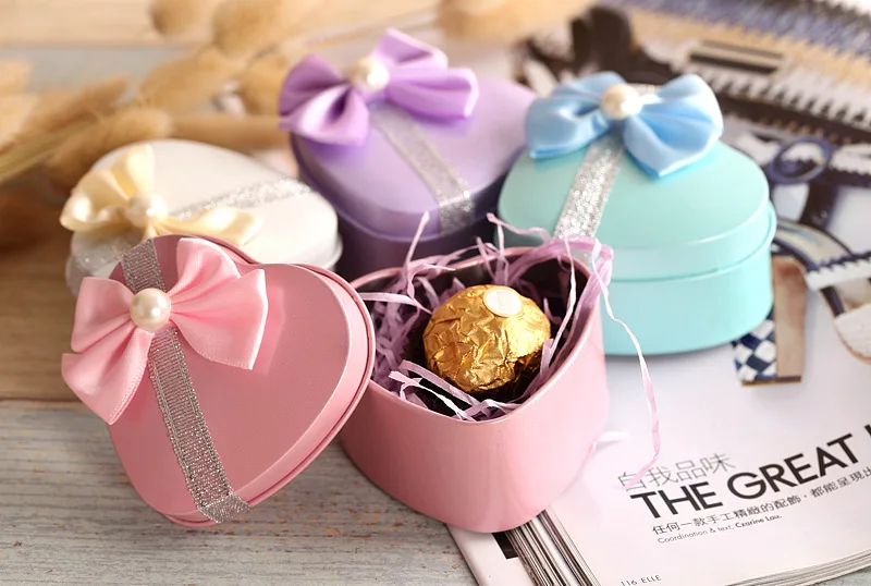 100 шт. металлические оловянные конфеты в форме сердца|wrap gift box|wrap boxwrap wedding |