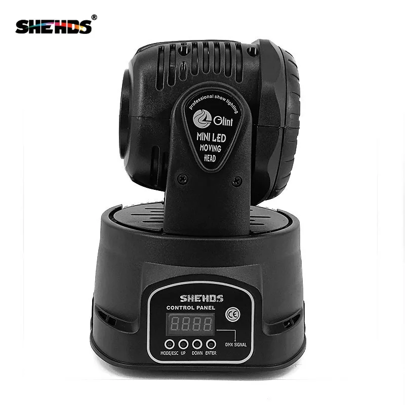 Быстрая доставка LED Wash 7x18 Вт RGBWA + UV Moving Head Lighting 6in1 BGBWA для диско DJ KTV 12/16DMX каналов SHEHDS