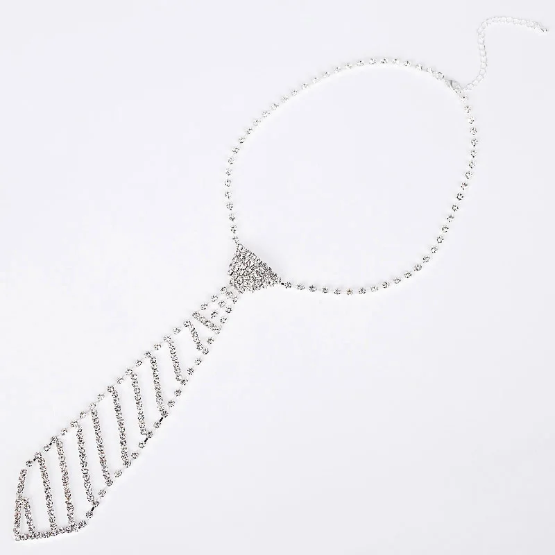 YFJEWE модное серебряное ожерелье со стразами для свадьбы N072|fashion statement necklace|statement