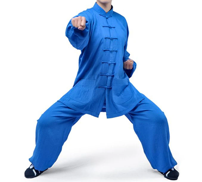 17 цветов льняные костюмы унисекс в стиле Тай Чи комплекты одежды кунг фу униформа