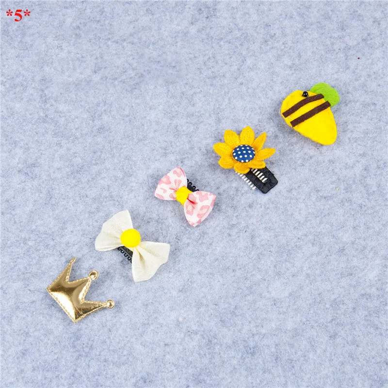 Заколки для волос с бантом маленьких девочек 5 шт./компл.|hair clip|crown hairpinkids crown |