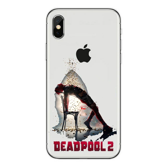 TPU SOFT Deadpool Дэдпул Харли Квинн Чехлы Marvel Мягкий Силиконовый ТПУ Прозрачный чехол для телефона для iPhone 8 7 6 6S Plus 5 5S SE X XS MAX XR Coque Shell - Цвет: TPU SOFT Deadpool