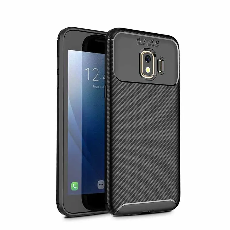 Роскошный противоударный чехол для Samsung Galaxy j2 Core из углеродного волокна Мягкая