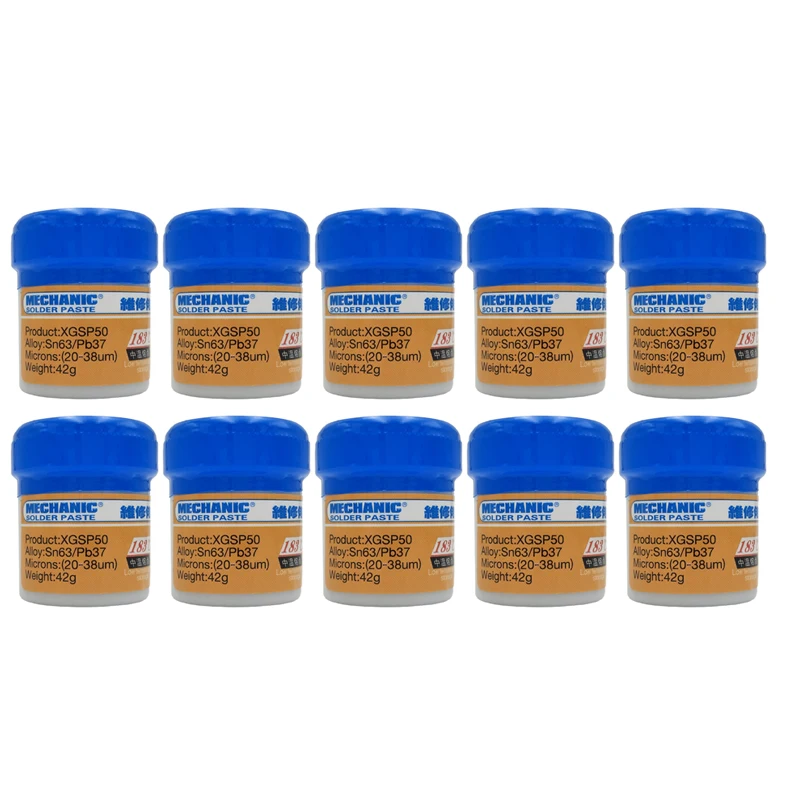 10 шт./лот MECHANIC XGSP50 Sn63/Pb67 BGA паяльная паста Флюс для паяльника Hakko 936/Saike 852D |