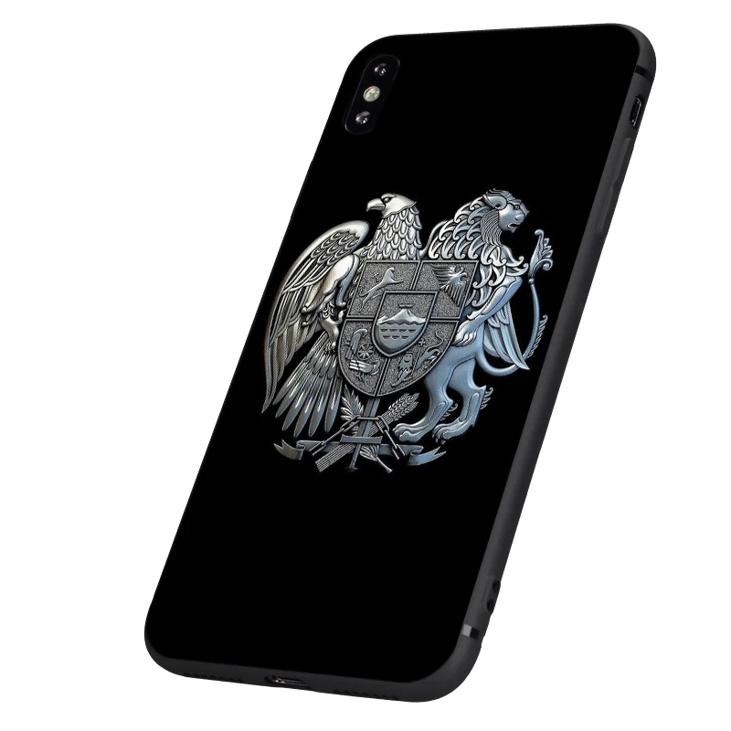 Черный чехол ТПУ для iphone 5 5s se 6 6s 7 8 plus x 10 чехол силиконовый чехол для iphone XR XS 11 pro MAX чехол флаг армян