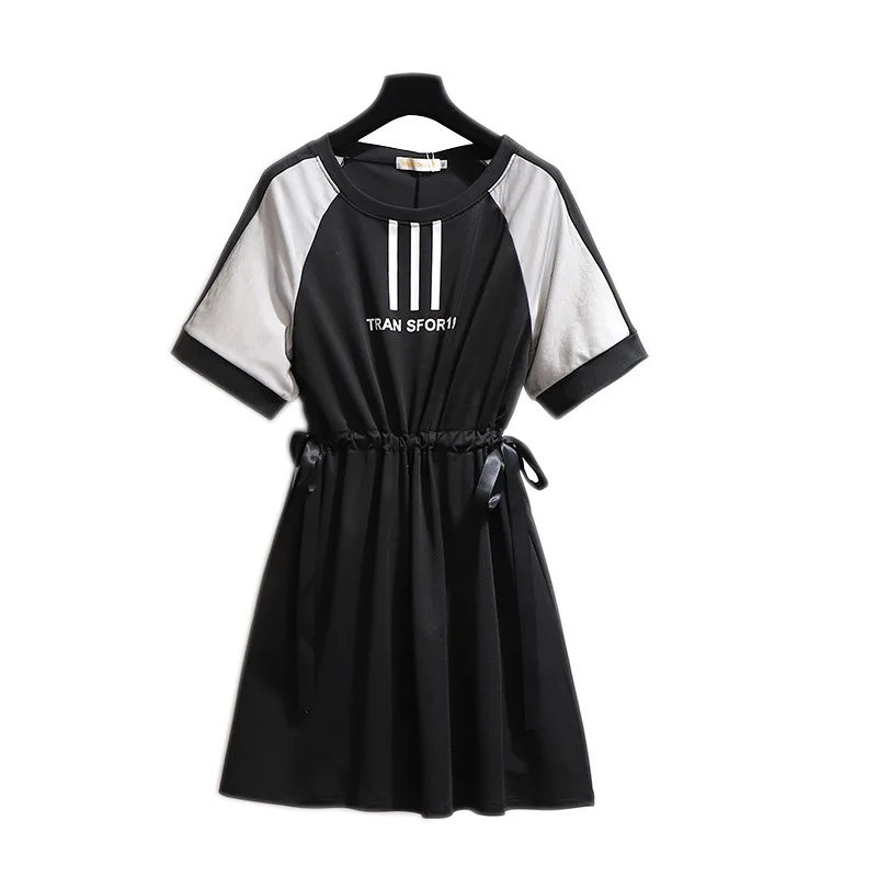 2XL 6XL 2019 Новое повседневное летнее платье большого размера для полных женщин плюс
