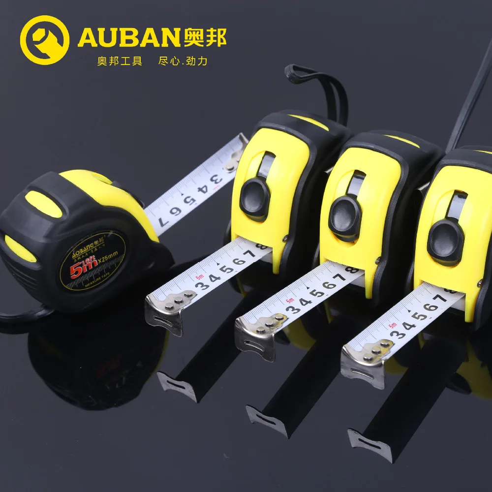 Измерительная лента AUBON 3 м/5 м/7 5 м/10 м стальная измерительная с автоматическим
