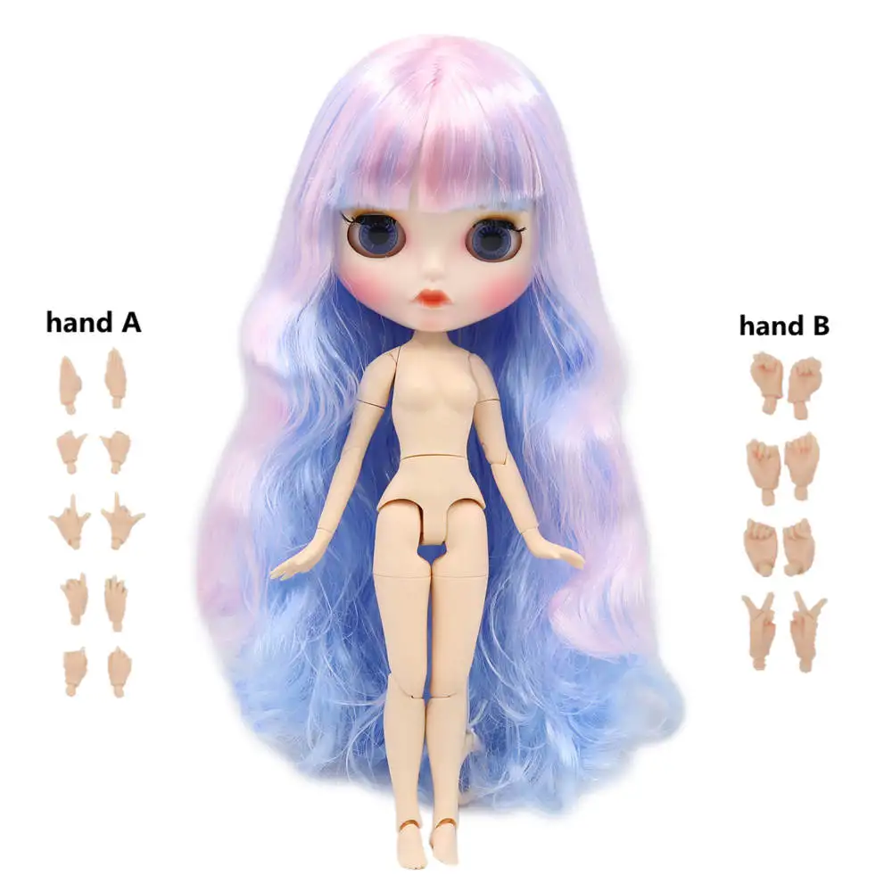 Blyth кукла ледяная 1/6 шарнир тело DIY обнаженные игрушки BJD модные куклы девушка подарок Специальное предложение на продажу с ручной набор A& B - Цвет: 280BL10176005