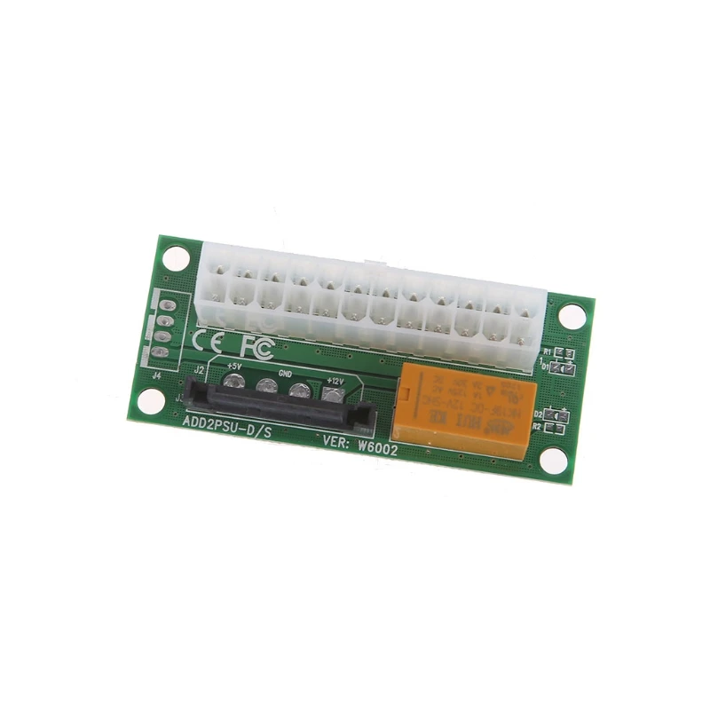 ATX 24Pin к SATA двойной блок питания стартер карта синхронизации расширитель карты