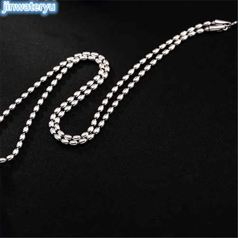 

HOT vintage 925 silver men necklace high quality silver trendy chain