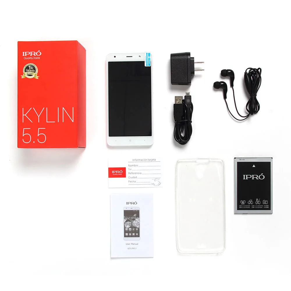 Ipro Kylin 5.5 Смартфон Android 6.0 открыл мобильный телефон дюймов сенсорный 4 ядра 1 ГБ 8 3 г