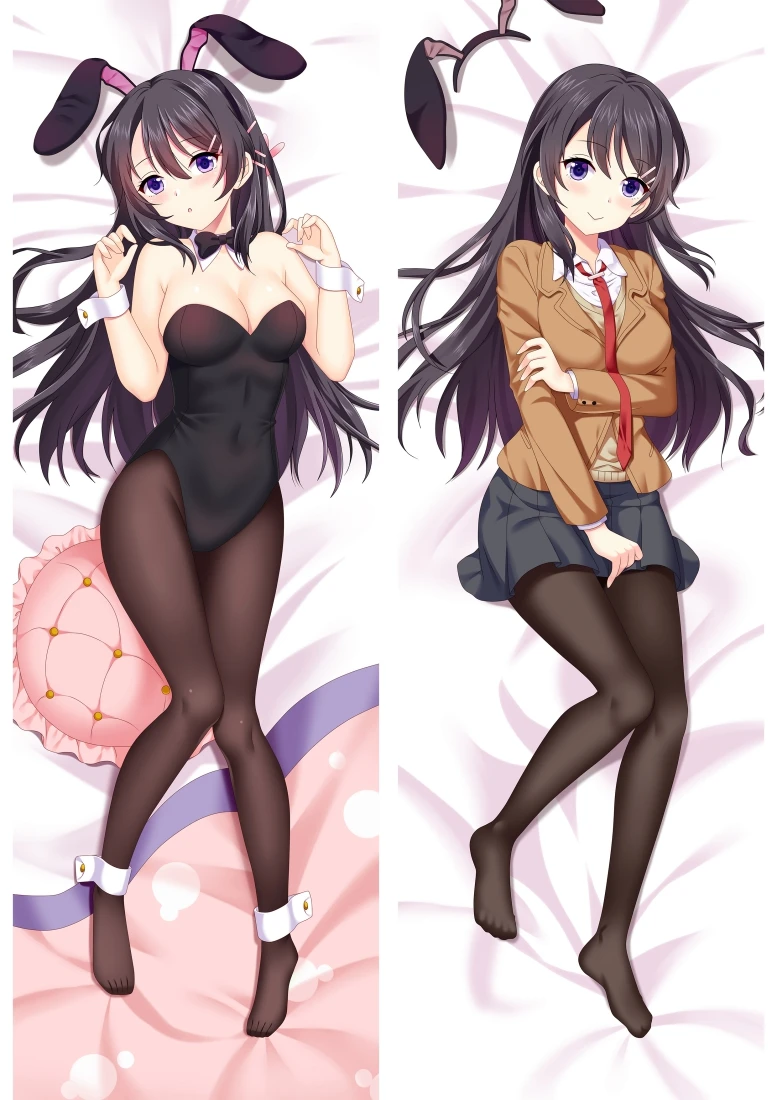 Аниме подушка Dakimakura Чехол Seishun Buta Yarou wa Bunny Girl Senpai no Yume wo Minai обнимающая для тела